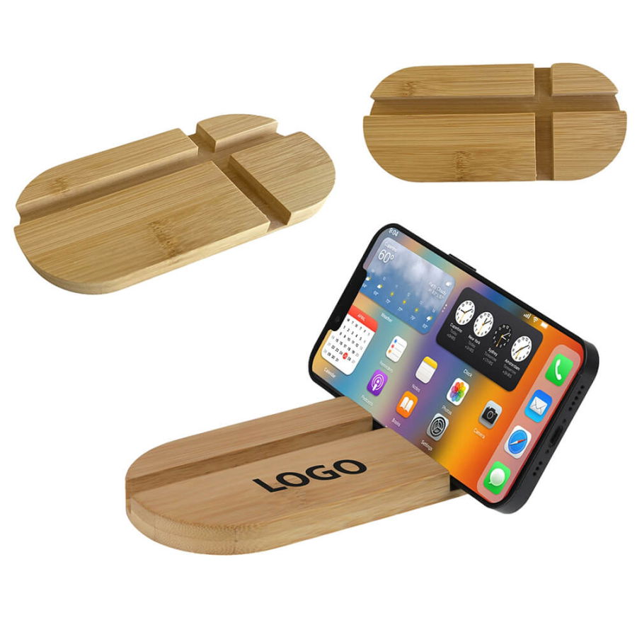 Kişiye Özel Bambu Masaüstü Telefon ve Tablet Standı - Hediyesec