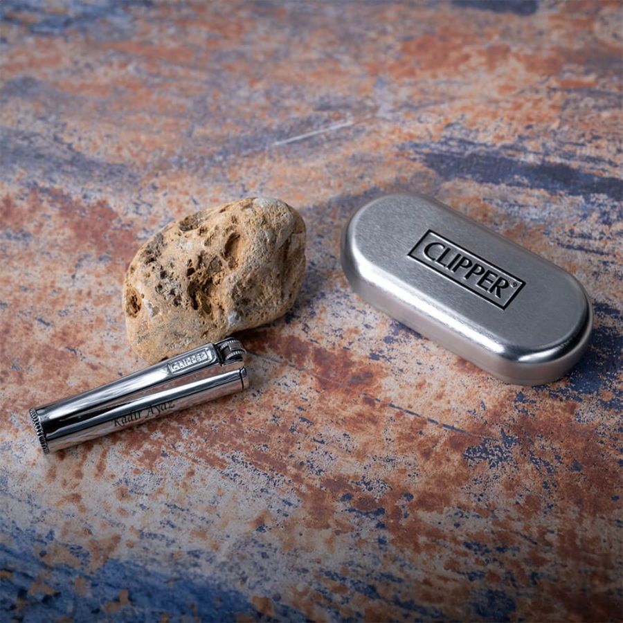 Kişiye Özel Clipper Benzinli Metal Çakmak - 8