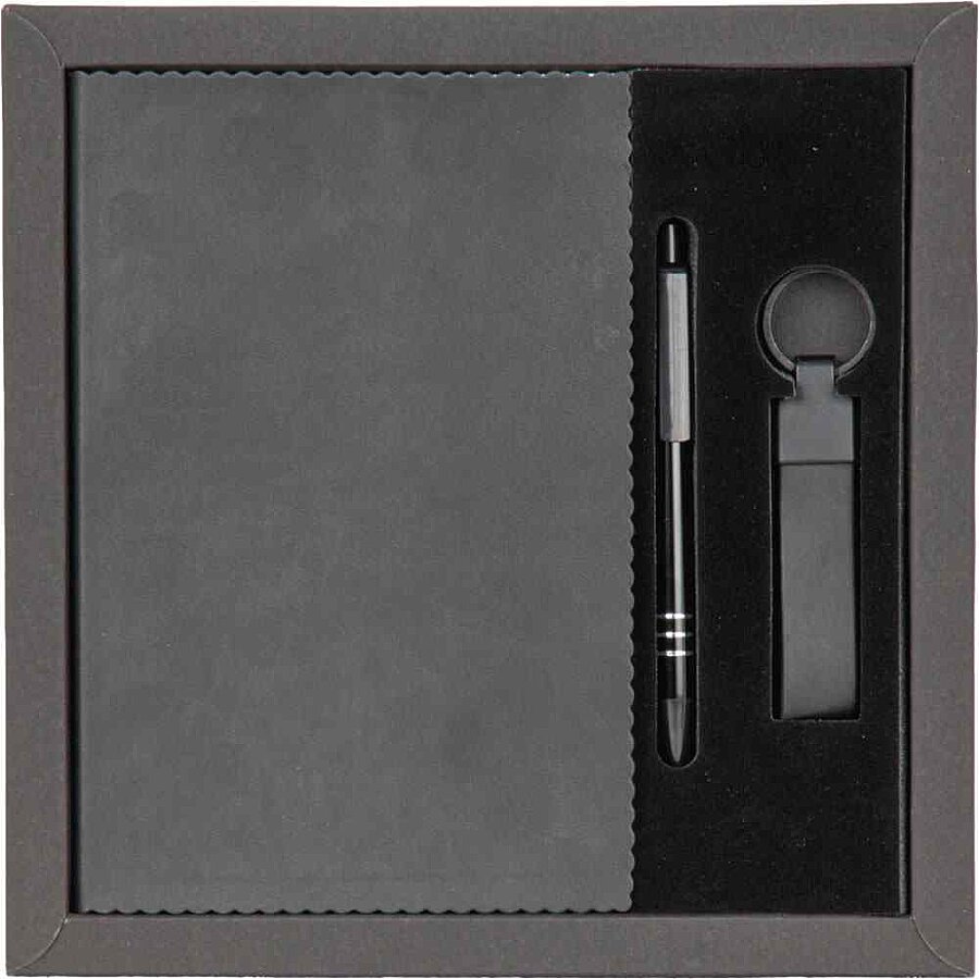 Kişiye Özel Defter, Kalem ve Anahtarlık Seti – Kutulu Modern Ofis Koleksiyonu - (1)