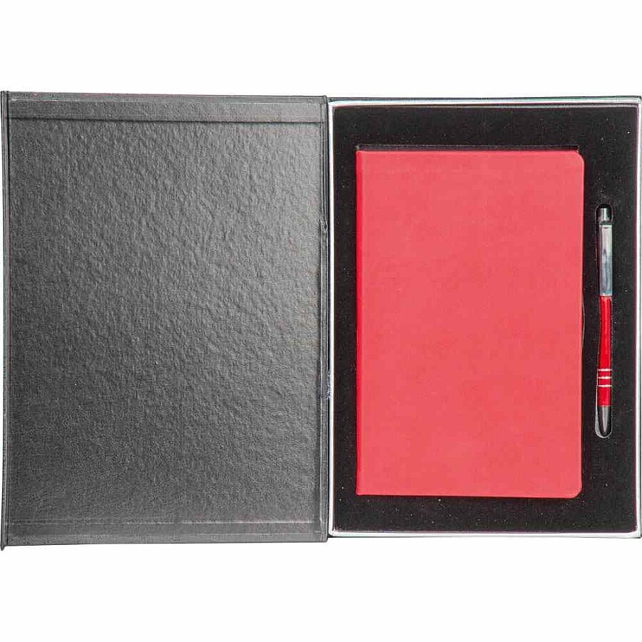 Kişiye Özel Defter ve Metal Kalem Seti – Deri Kutulu Ofis Koleksiyonu - (1)