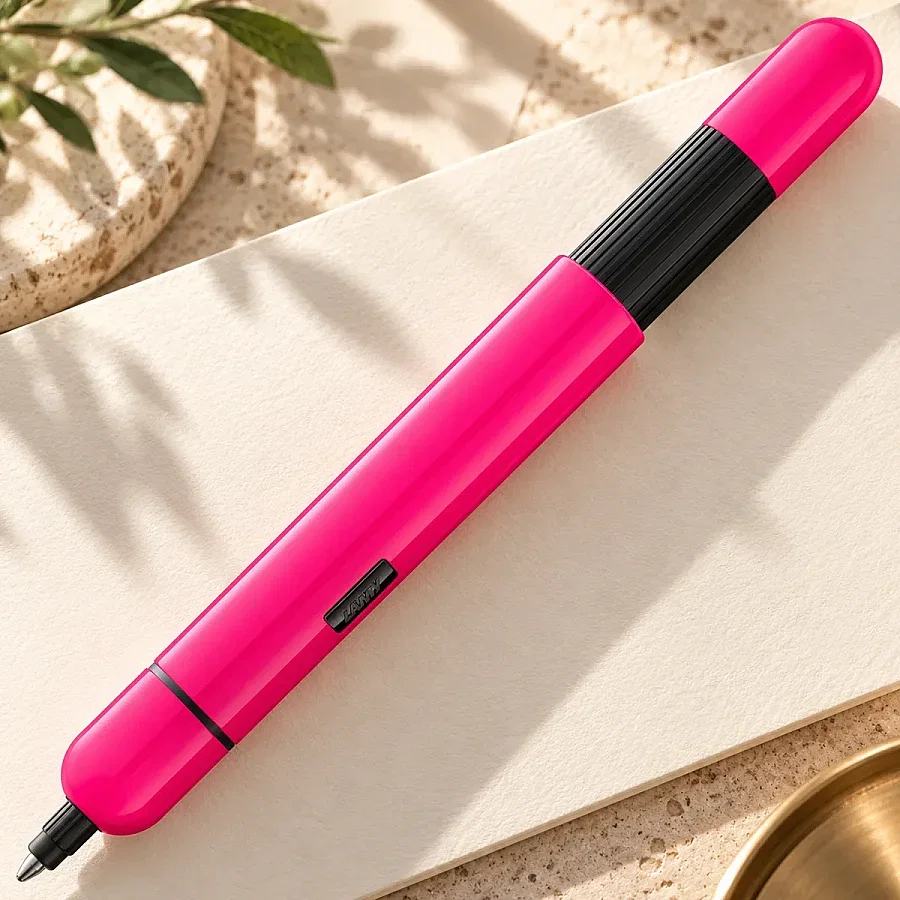 Kişiye Özel LAMY Pico Neon Pembe Tükenmez Kalem - 1