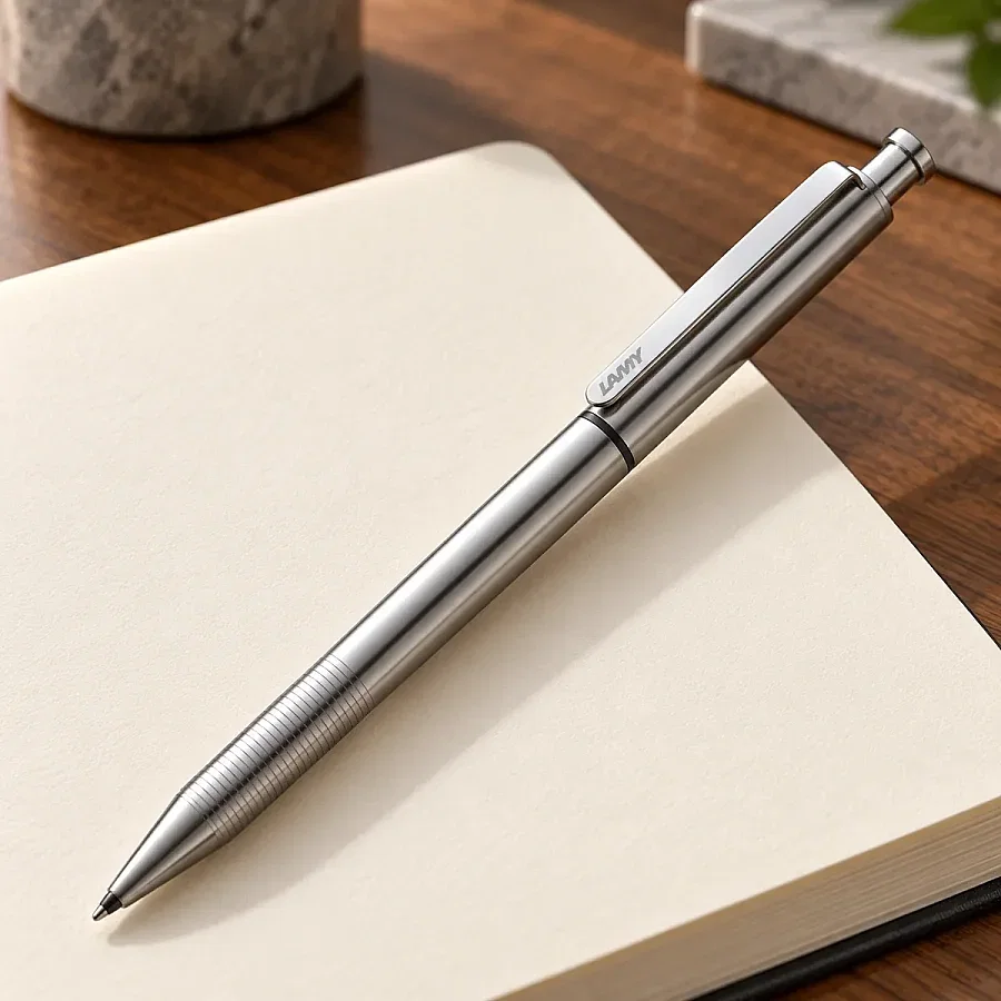 Kişiye Özel LAMY ST Twin Pen Mat Çelik 2 Fonksiyonlu Kalem - 1