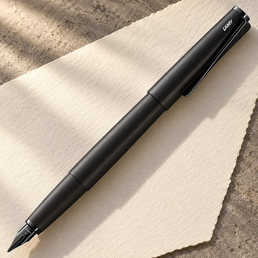 Kişiye Özel LAMY Studio Lx All Black Dolma Kalem EF Uç - 1