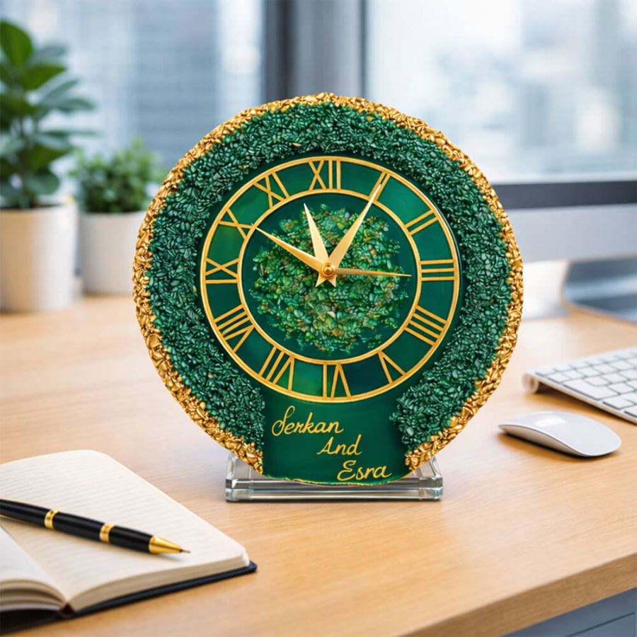 Kişiye Özel Masaüstü Epoksi Saat - 2