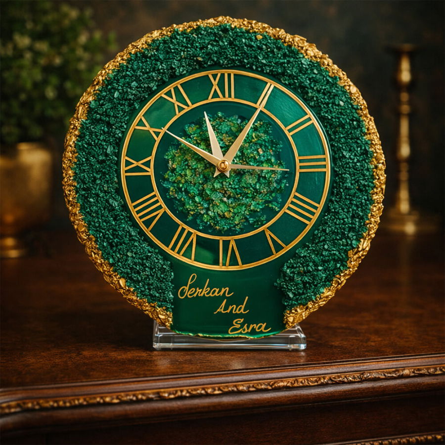 Kişiye Özel Masaüstü Epoksi Saat - 1