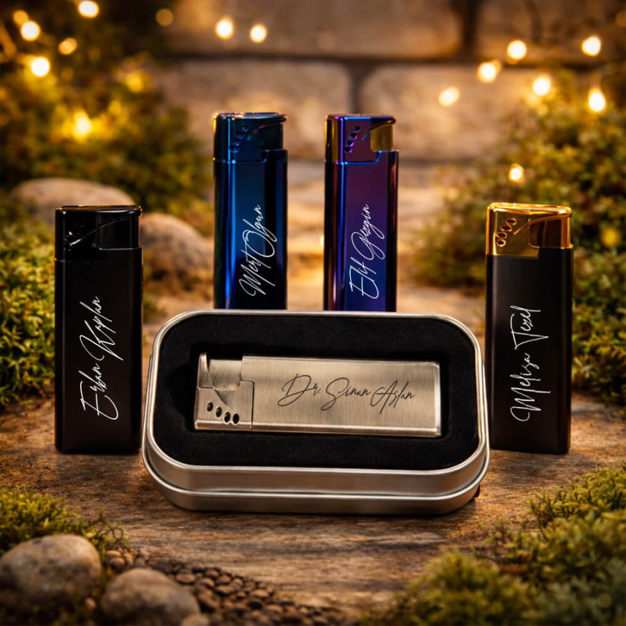 Kişiye Özel Police Turbo Metal Çakmak - Hediyesec