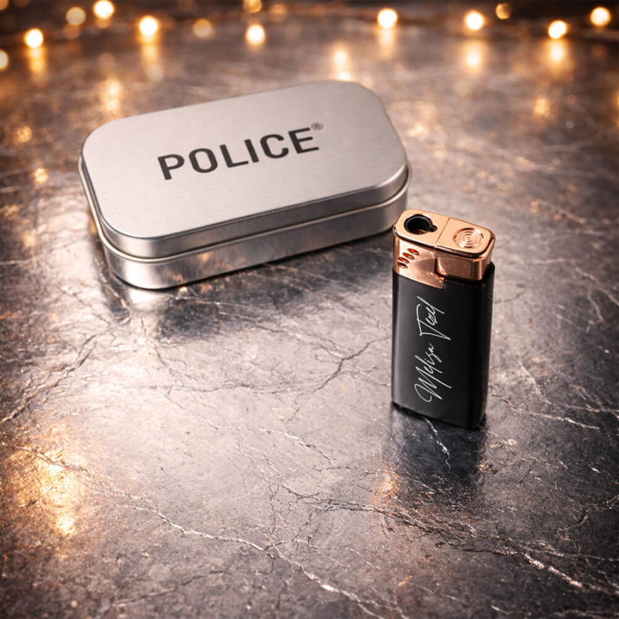 Kişiye Özel Police Turbo Metal Çakmak - 8