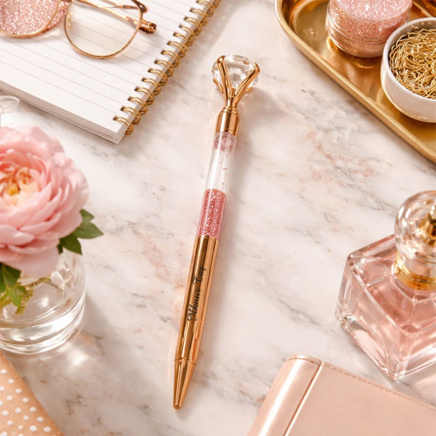 Kişiye Özel Premium Taşlı Tükenmez Kalem - 3