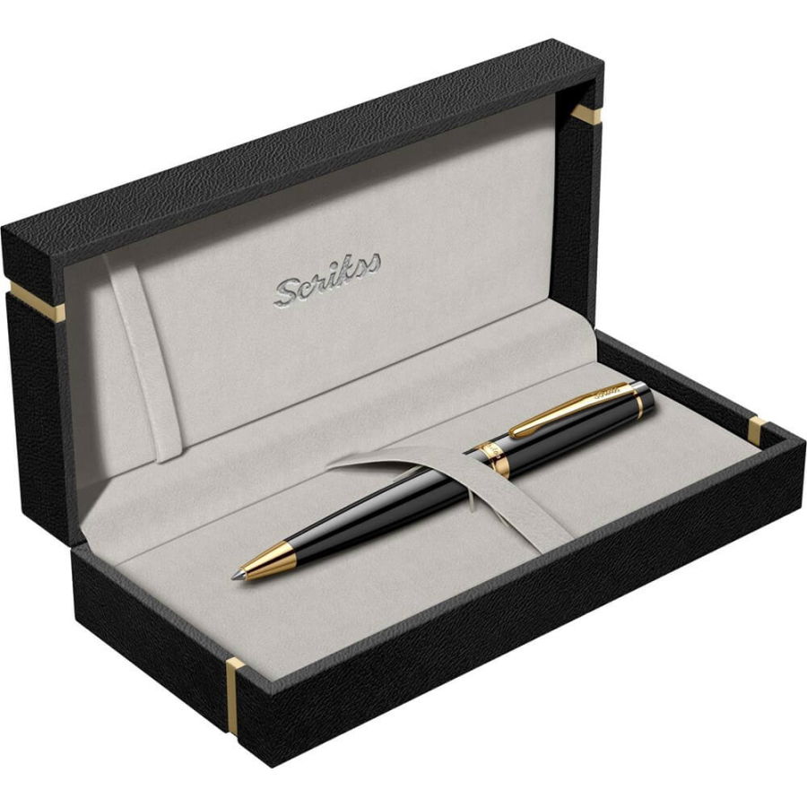 Kişiye Özel Scrikss Honour 38 Siyah Altın Tükenmez Kalem - 7