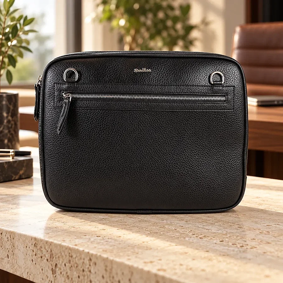 Scrikss City Siyah Askılı Evrak ve Laptop Çantası DR7000-1 - 1