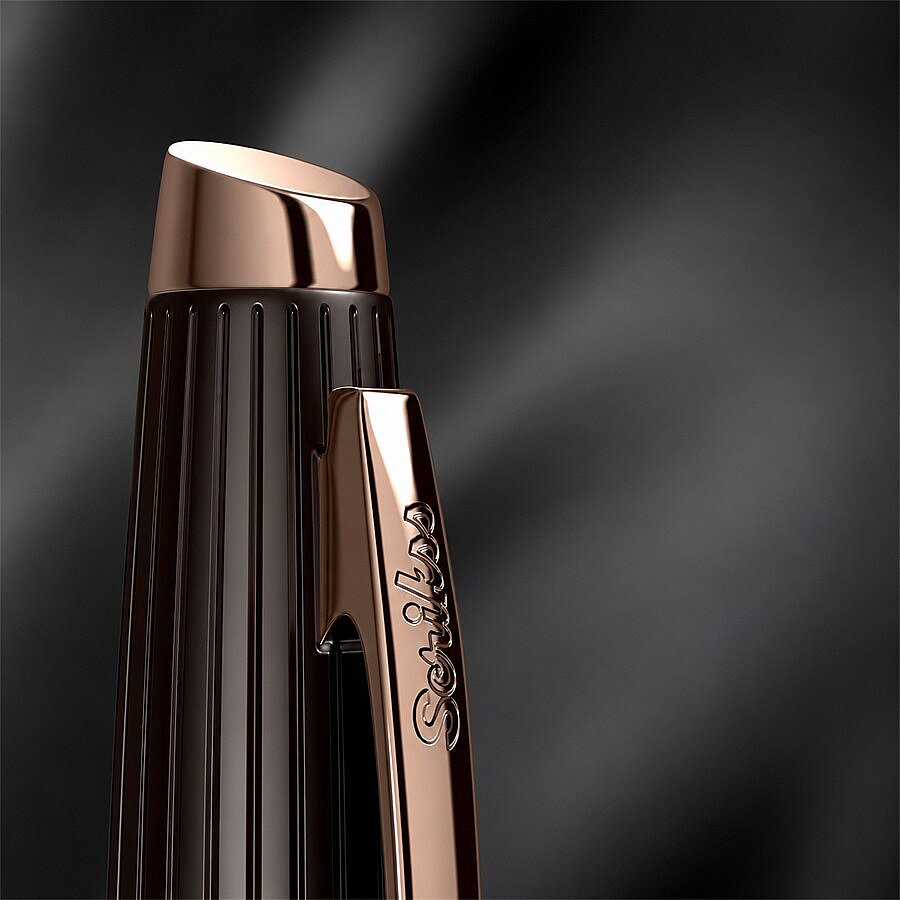 İsme Özel Scrikss Oscar 39 Kahverengi Rose Gold Roller Kalem - 4